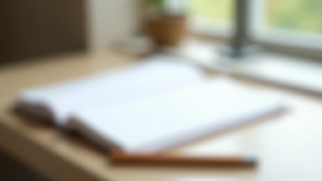 Notebook with handwritten progress entries, metrics, and monthly summaries in organized sections