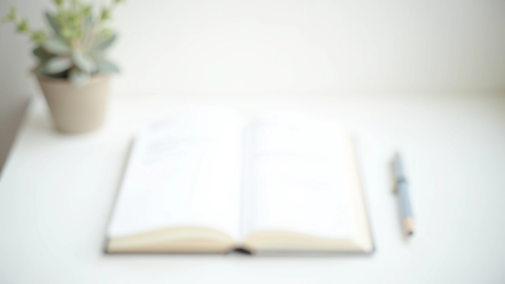 Open notebook with detailed goal notes and checklist written in organized format