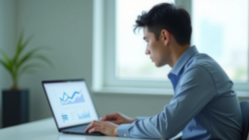 Person reviewing analytics dashboard with multiple charts and metrics displayed